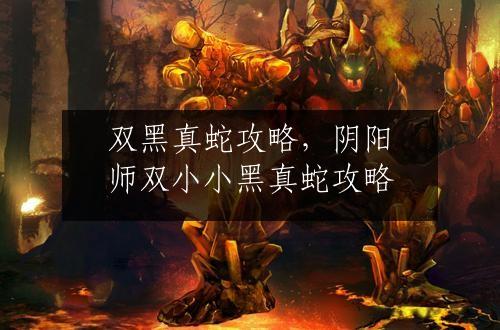 双黑真蛇攻略，阴阳师双小小黑真蛇攻略