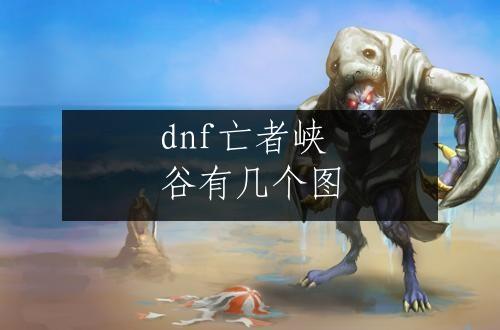 dnf亡者峡谷有几个图